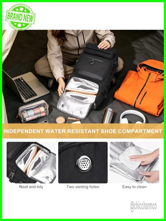 35L 3-in-1 Convertible Travel Backpack with USB Port, Fits 16\